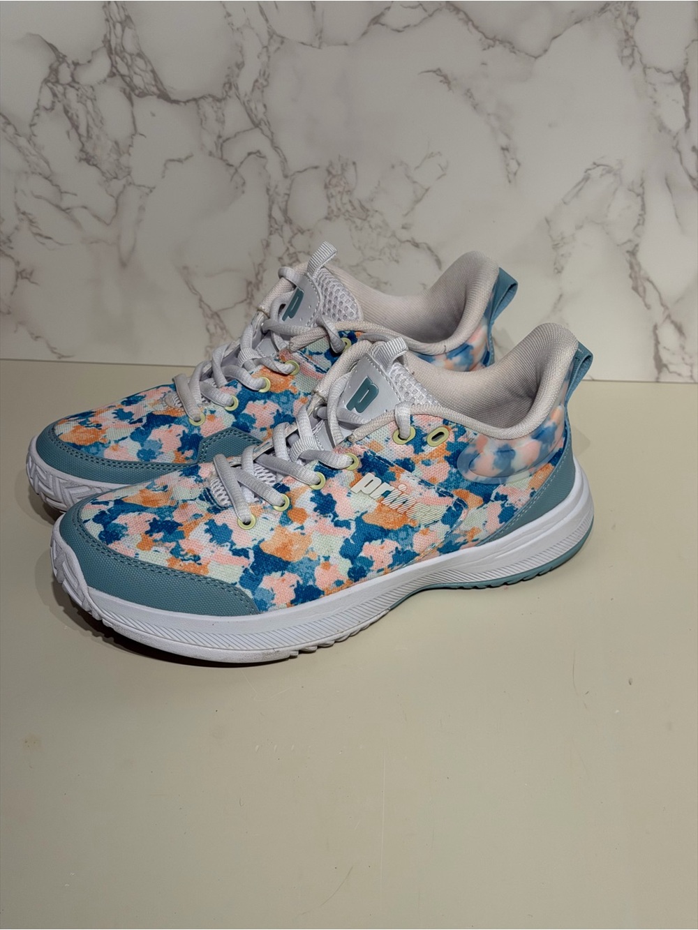 Prince Ortholite women’s size 8 Floral Print Athletic Sneakers - pickleball